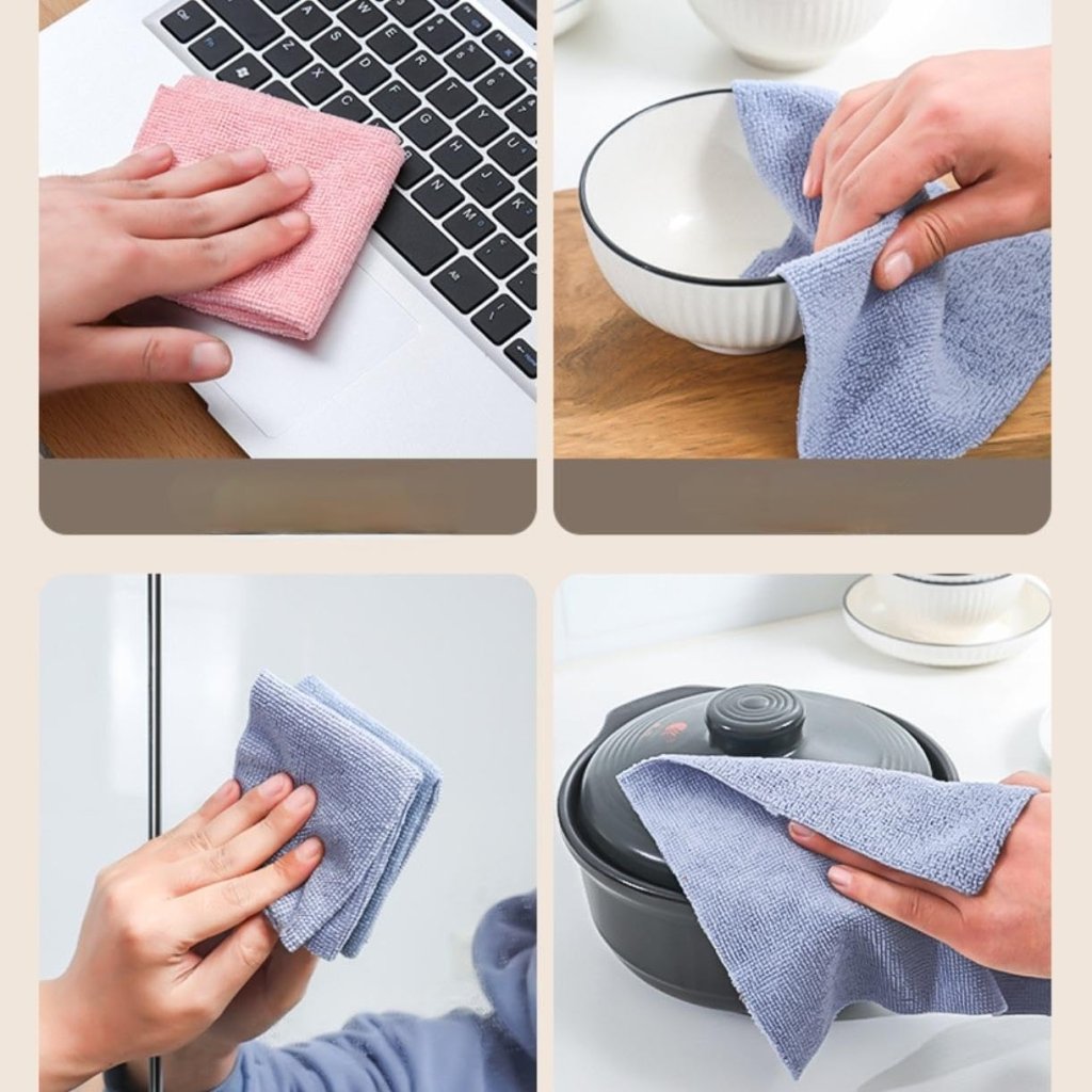 20 Pcs Microfiber Cleaning Wipes