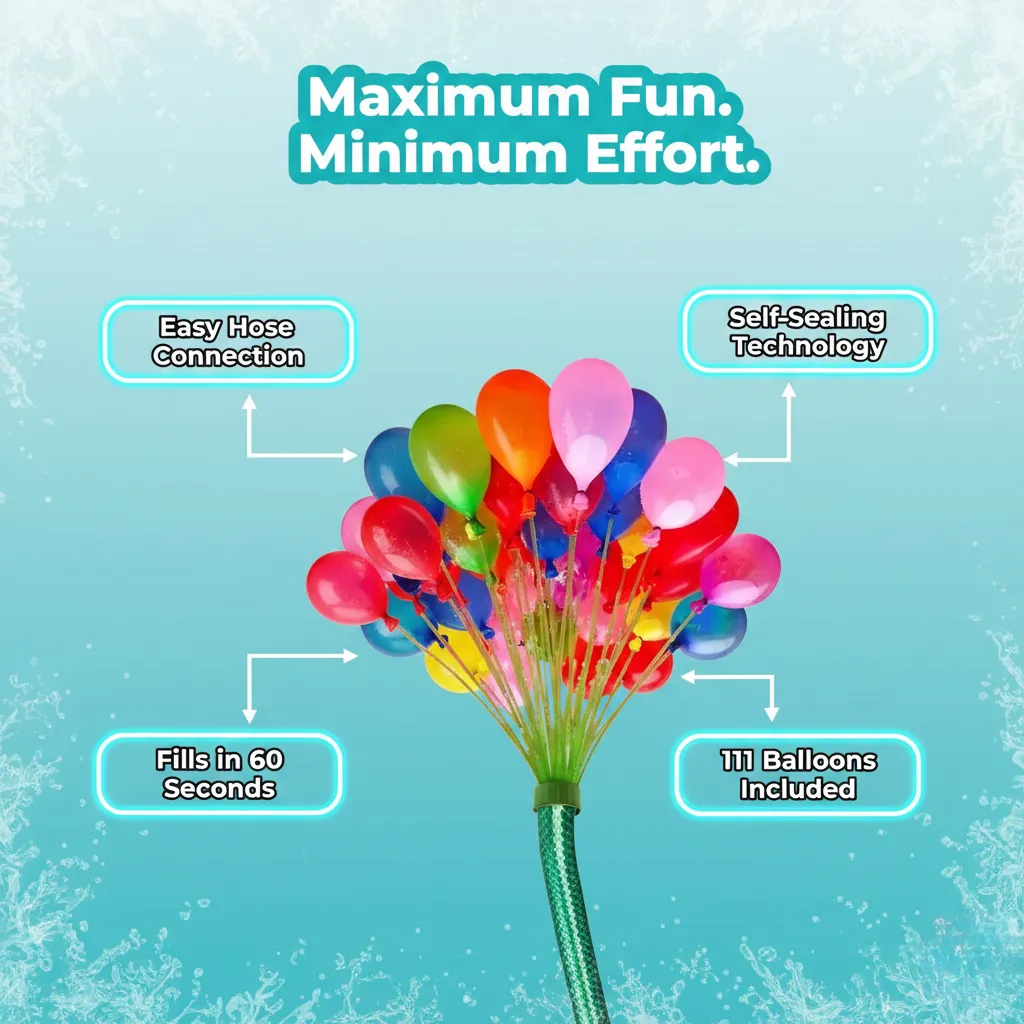 SplashStorm™ 555 Holi Rapid-Fill Water Balloons