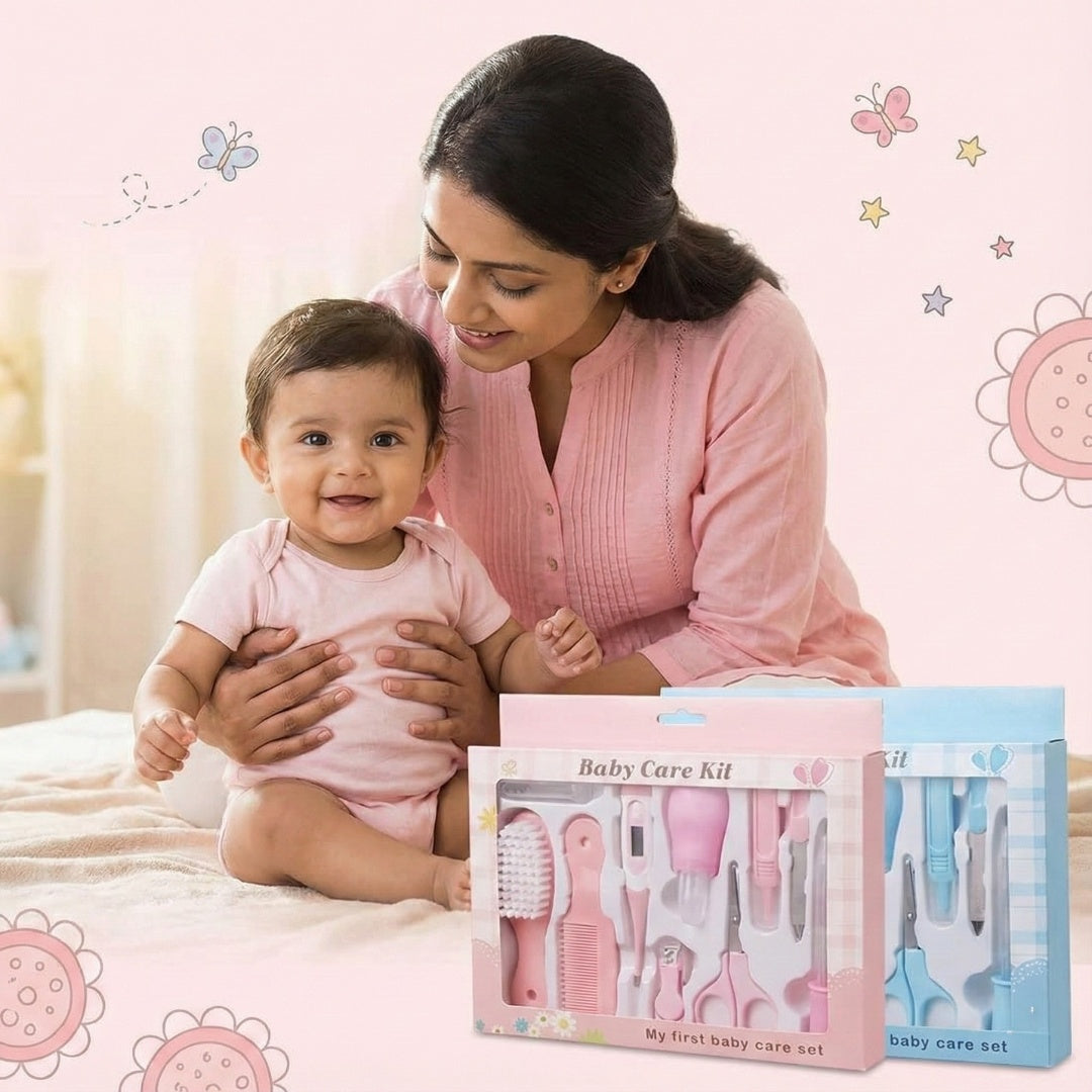 TinyHeaven™ Complete Baby Care Kit | 10-in-1 Gentle Grooming & Healthcare Essentials for Newborns & Toddlers
