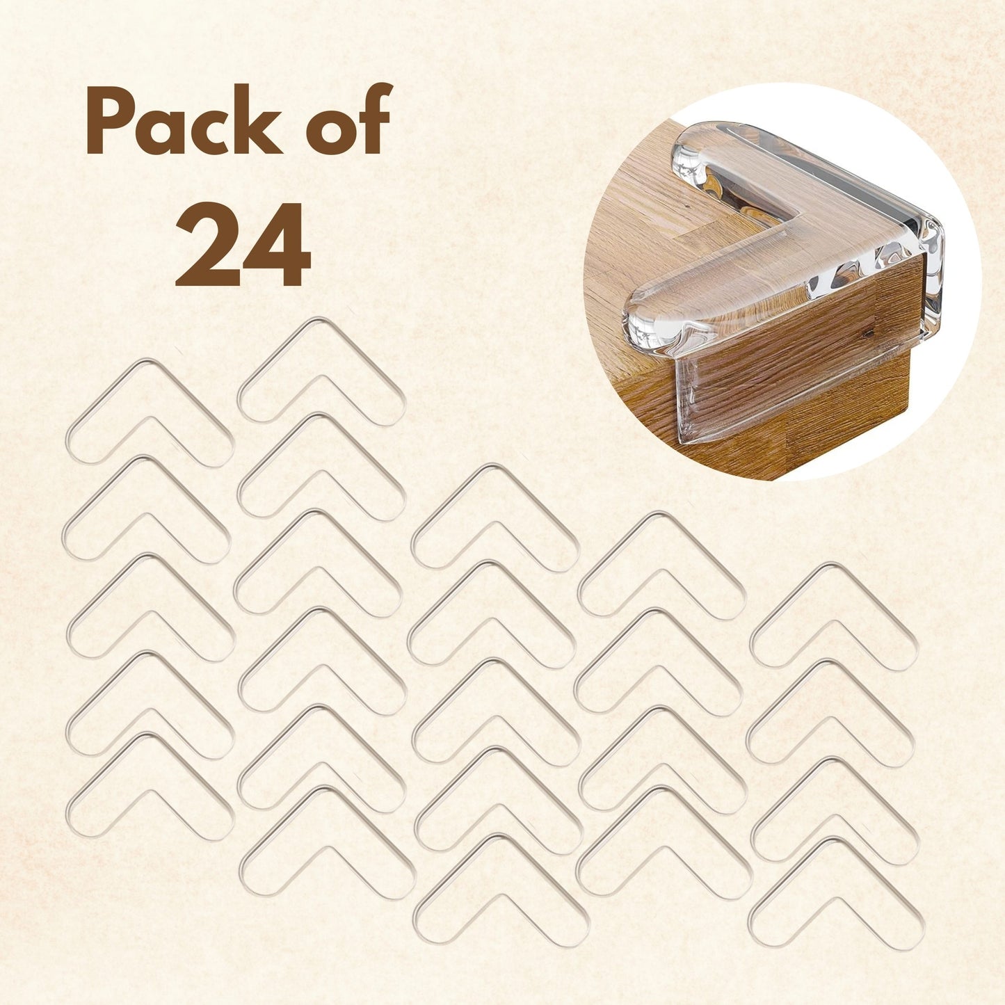 V Shape Baby Safety Protection table Corner (16 Pcs)