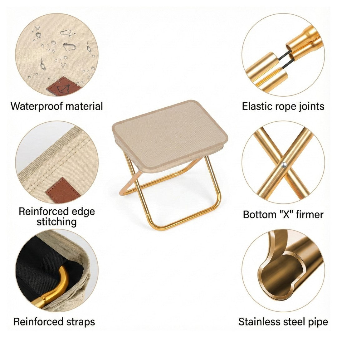 RoamRest™ FoldSeat 👜🪑 Handbag folding stool — Anytime, Anywhere ✨