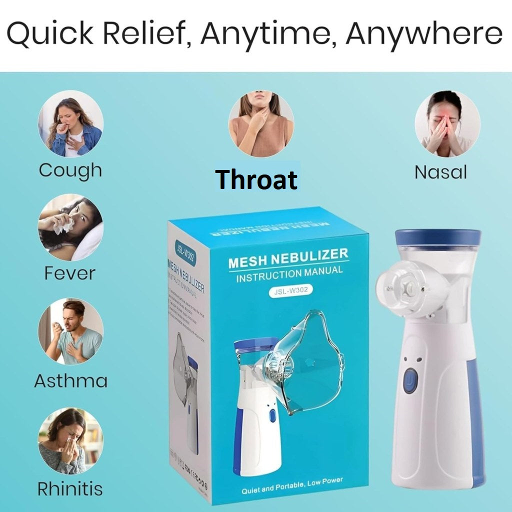 Pure Breath Mist Portable Nebulizer Kit (Includes 6 essential items)