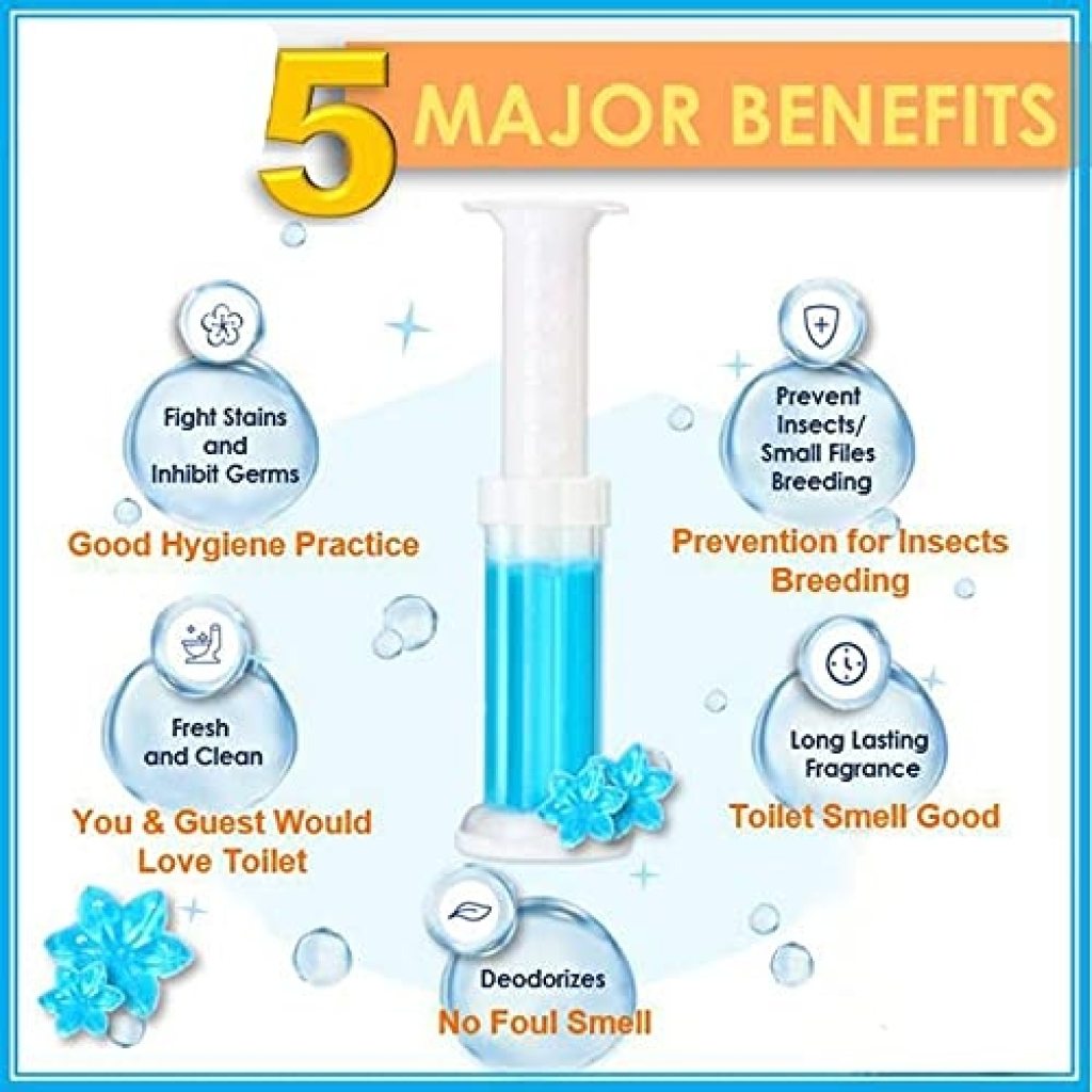 Toilet Gel Freshener and Cleaner Pack of 3