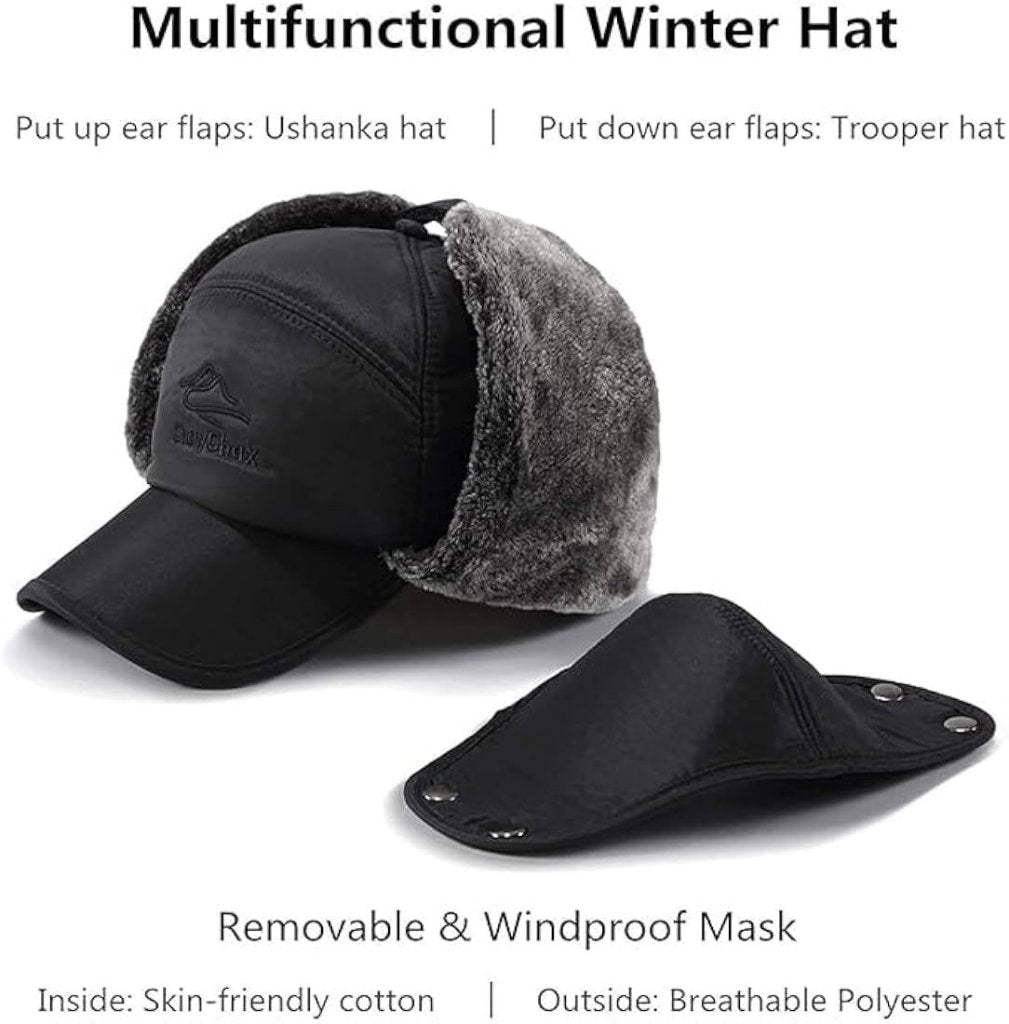 ColdGuard Pro |  Winter Woolen Cap with Face Mask
