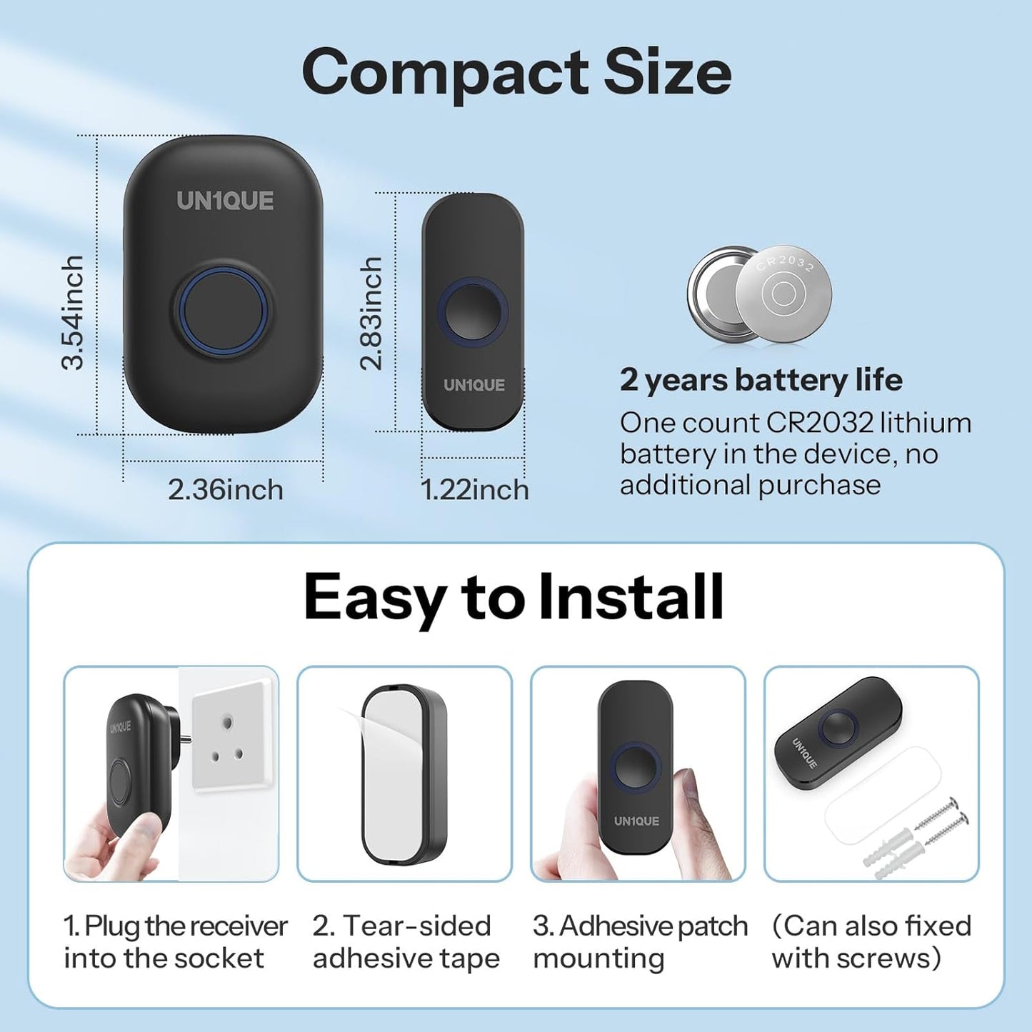 SmartRing™ Wireless Doorbell – Never Miss a Visitor Again!