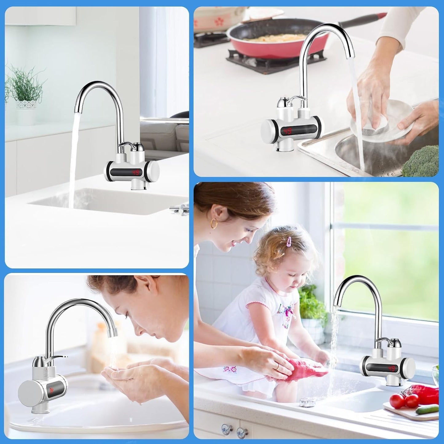 PureHeat™ Smart Water Tap |  Instant Digital Electric Water Heater Tap for Modern Kitchens