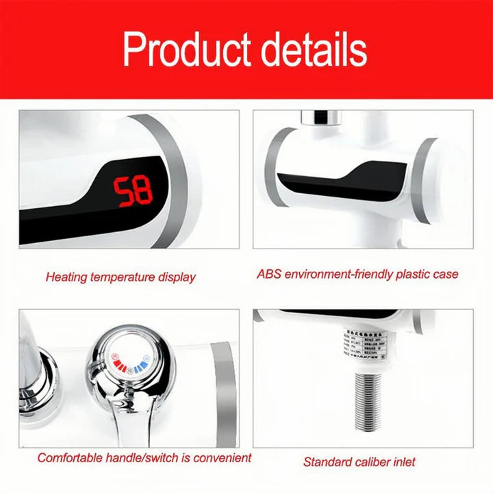 PureHeat™ Smart Water Tap |  Instant Digital Electric Water Heater Tap for Modern Kitchens