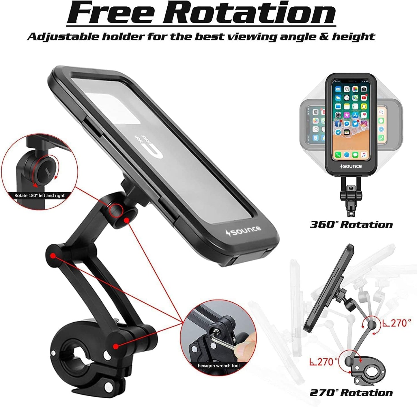 🚴 RideShield™ Pro Waterproof Bike Phone Mount
