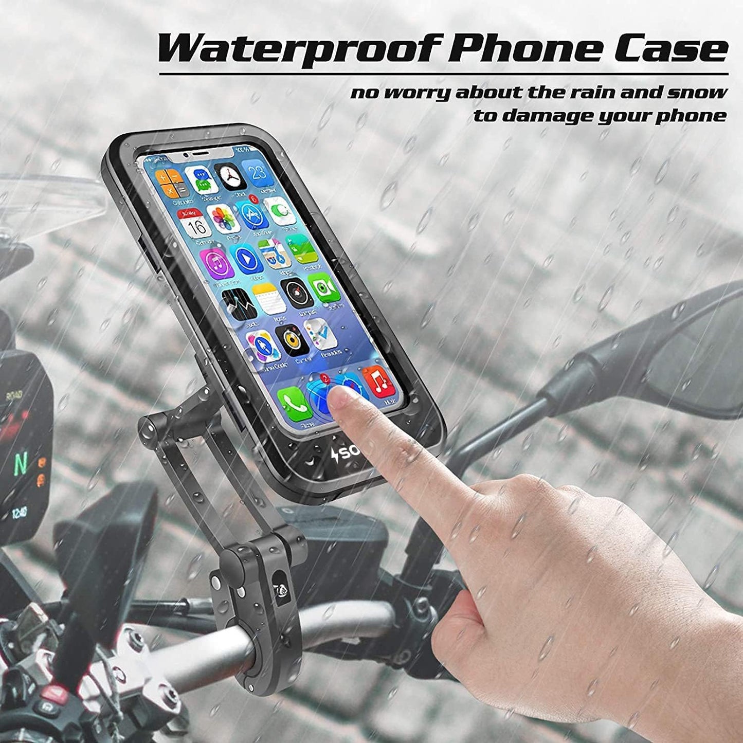 🚴 RideShield™ Pro Waterproof Bike Phone Mount