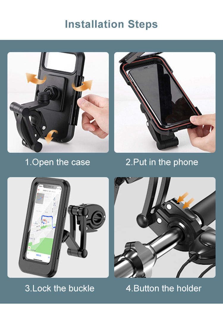 🚴 RideShield™ Pro Waterproof Bike Phone Mount