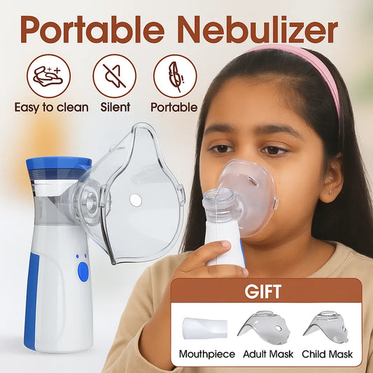 Pure Breath Mist Portable Nebulizer Kit (Includes 6 essential items)