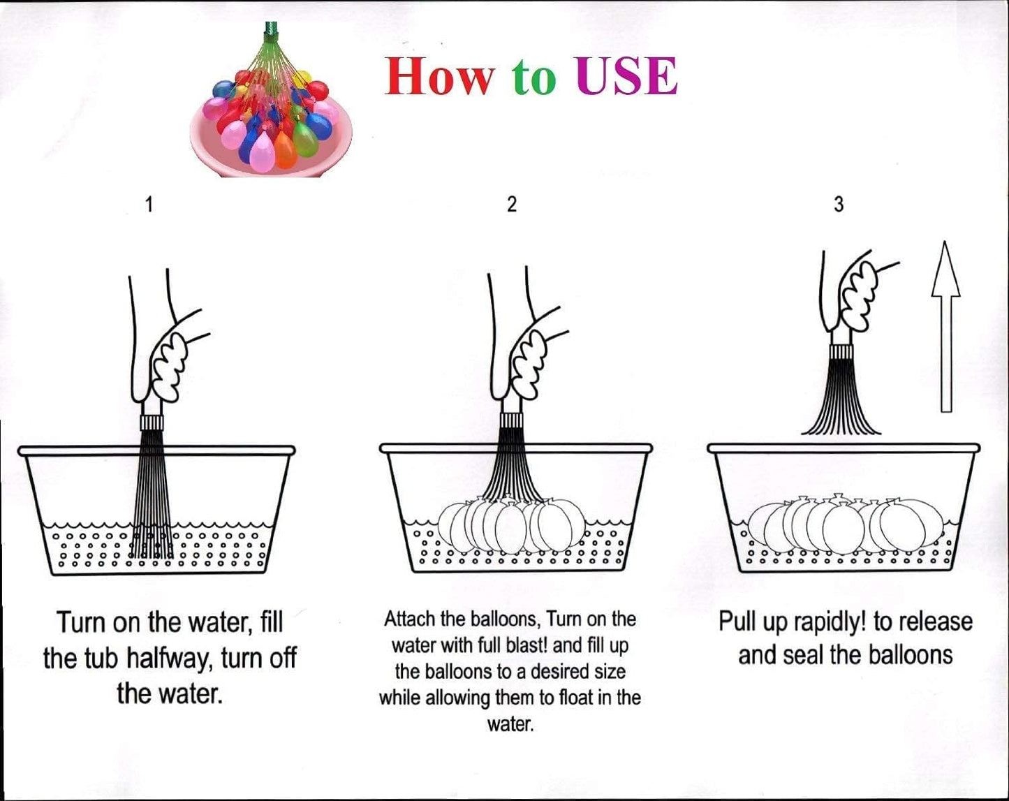 SplashStorm™ 555 Holi Rapid-Fill Water Balloons